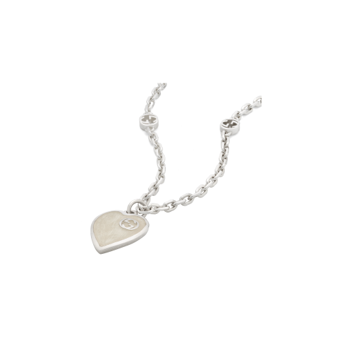 Accedi alla scheda di Gucci COLLANA CON PENDENTE CUORE IN ARGENTO GUCCI HEART - YBB645545003