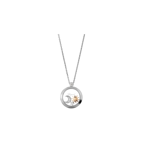 Accedi alla scheda di Chopard CHOPARD - HAPPY SUN, MOON AND STARS CIONDOLO IN ORO BIANCO ETICO, DIAMANTI - 799434-1201 - 799434