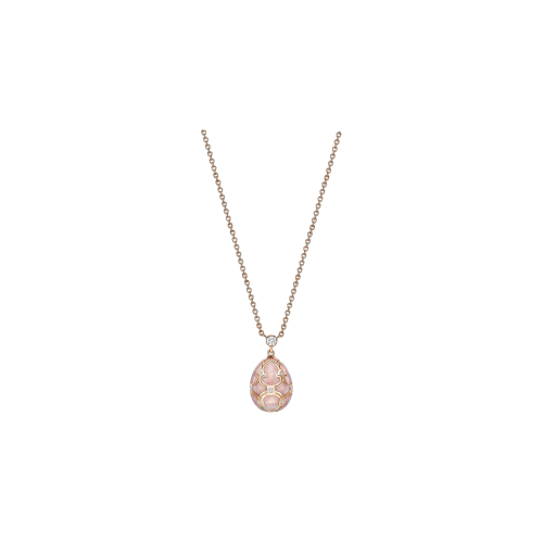 Accedi alla scheda di Faberg&eacute; OVETTO FABERG&Eacute; PETITE HERITAGE IN ORO ROSA, DIAMANTI E SMALTO GUILLOCH&Eacute; ROSA - 1152FP1441