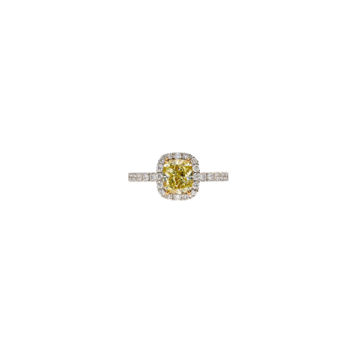 Accedi al prodotto correlato Bartorelli Italian Jewels ANELLO SOLITARIO IN ORO BIANCO CON DIAMANTE FANCY LIGHT YELLOW E DIAMANTI BIANCHI - 000-3490-372