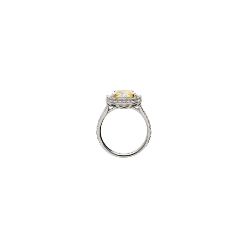 Accedi alla scheda di Bartorelli Italian Jewels ANELLO IN ORO BIANCO CON DIAMANTE FANCY YELLOW CERTIFICATO GIA E DIAMANTI BIANCHI - 000-4982NS