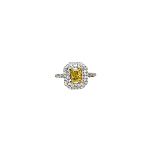 Accedi alla scheda di Bartorelli Italian Jewels ANELLO IN ORO BIANCO CON DIAMANTE FANCY YELLOW E DIAMANTI BIANCHI - 035-VR26512