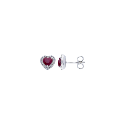 Accedi alla scheda di Bartorelli Italian Jewels ORECCHINI CUORE A LOBO IN ORO BIANCO CON RUBINI E BRILLANTI - 262780RB