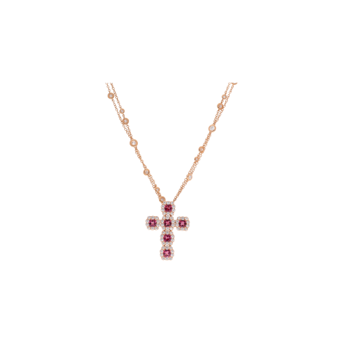 Accedi al prodotto correlato Bartorelli Italian Jewels GIROCOLLO IN ORO ROSA CON RODOLITI E DIAMANTI - 1GA0030898/1