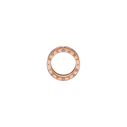 Accedi alla scheda di Bulgari ANELLO B.ZERO1 A TRE FASCE IN ORO ROSA CON PAV&Eacute; DI DIAMANTI - AN859441