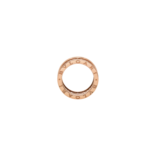 Accedi alla scheda di Bulgari ANELLO B.ZERO1 IN ORO ROSA CON PAV&Eacute; DI DIAMANTI LUNGO LA SPIRALE - AN860150