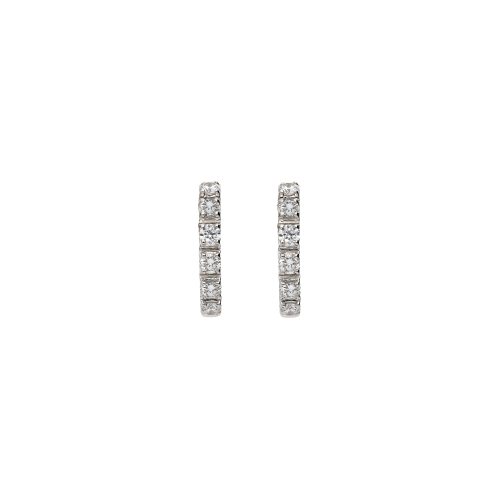 Accedi alla scheda di Bartorelli Italian Jewels ORECCHINI A CERCHIO PICCOLO IN ORO BIANCO E DEMI-PAV&Eacute; DI DIAMANTI - 117-OR940