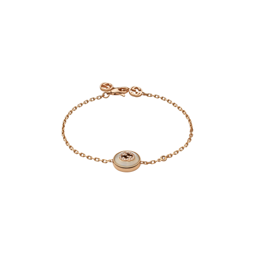 Accedi alla scheda di Gucci BRACCIALE GUCCI INTERLOCKING IN ORO ROSA E DIAMANTI - YBA786749001
