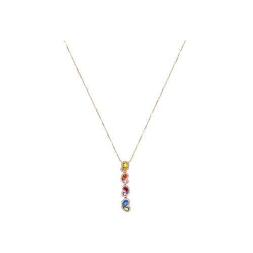 Accedi alla scheda di Bartorelli Italian Jewels COLLANA IN ORO ROSA CON ZAFFIRI MUTICOLOR E DIAMANTI BIANCHI - AN3712/MS