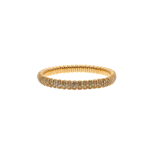 Accedi al prodotto correlato Bartorelli Italian Jewels BRACCIALE ELASTICO IN ORO ROSA CON PAV&Eacute; DI DIAMANTI FANCY YELLOW - 285-3040