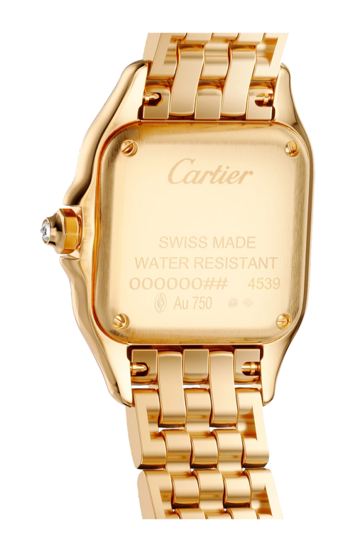 Accedi al prodotto correlato Cartier PANTH&Egrave;RE DE CARTIER MODELLO PICCOLO, ORO GIALLO, DIAMANTI, QUARZO - WJPN0094