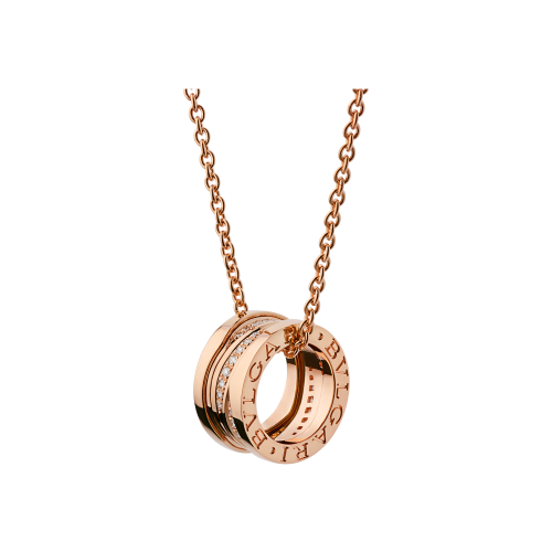 Accedi alla scheda di Bulgari COLLANA B.ZERO1 DESIGN LEGEND CON PENDENTE IN ORO ROSA 18 KT CON PAVE' DI DIAMANTI LUNGO LA SPIRALE E CATENA IN ORO ROSA 18 KT - CL858353