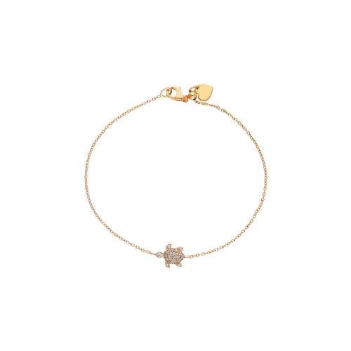Accedi alla scheda di Bartorelli Italian Jewels BRACCIALE IN ORO ROSA CON TARTARUGA IN PAV&Eacute; DI DIAMANTI BROWN - 249304