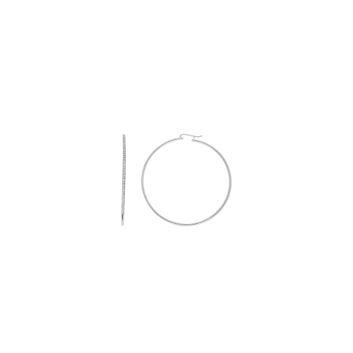 Accedi alla scheda di Bartorelli Italian Jewels ORECCHINI A CERCHIO GRANDE IN ORO BIANCO E DEMI-PAV&Eacute; DI DIAMANTI - B11861BBR-2