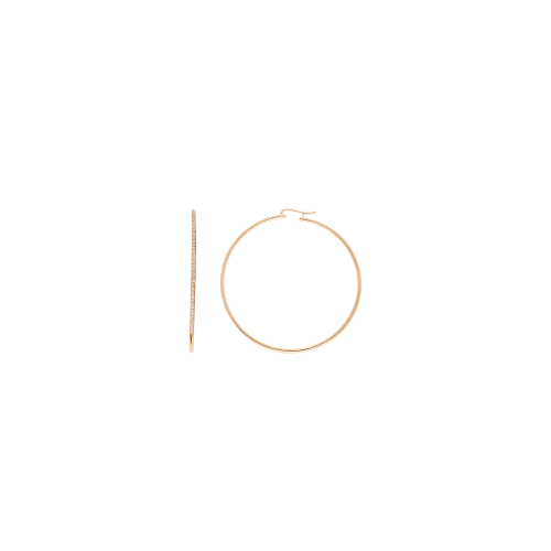 Accedi alla scheda di Bartorelli Italian Jewels ORECCHINI A CERCHIO GRANDE IN ORO ROSA E DEMI-PAV&Eacute; DI DIAMANTI - B11861RBR-2