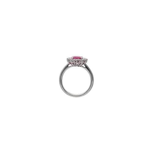 Accedi alla scheda di Bartorelli Italian Jewels ANELLO ROSETTA IN ORO BIANCO CON RUBINO CERTIFICATO E DIAMANTI - 326-AN-1000