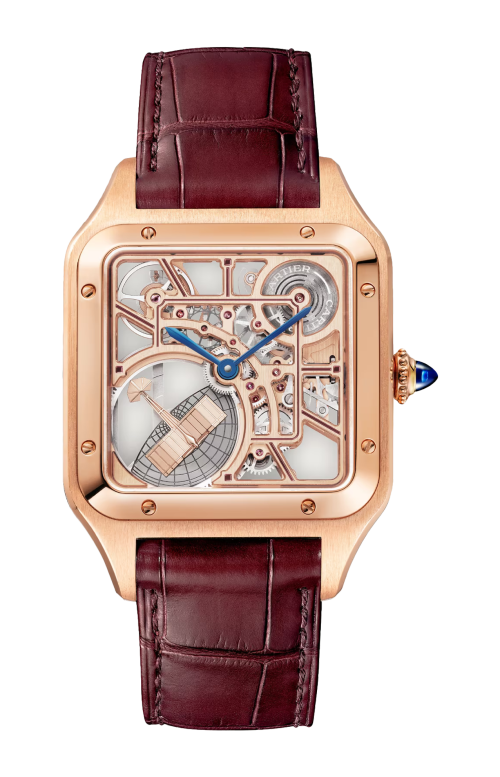 Accedi alla scheda di Cartier SANTOS-DUMONT MICRO ROTORE, MODELLO GRANDE, SCHELETRATO, ORO ROSA, AUTOMATICO - WHSA0030