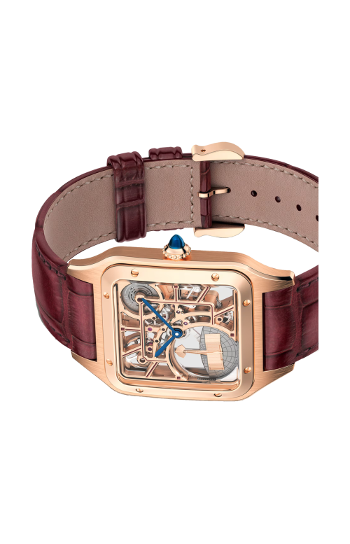 Accedi alla scheda di Cartier SANTOS-DUMONT MICRO ROTORE, MODELLO GRANDE, SCHELETRATO, ORO ROSA, AUTOMATICO - WHSA0030