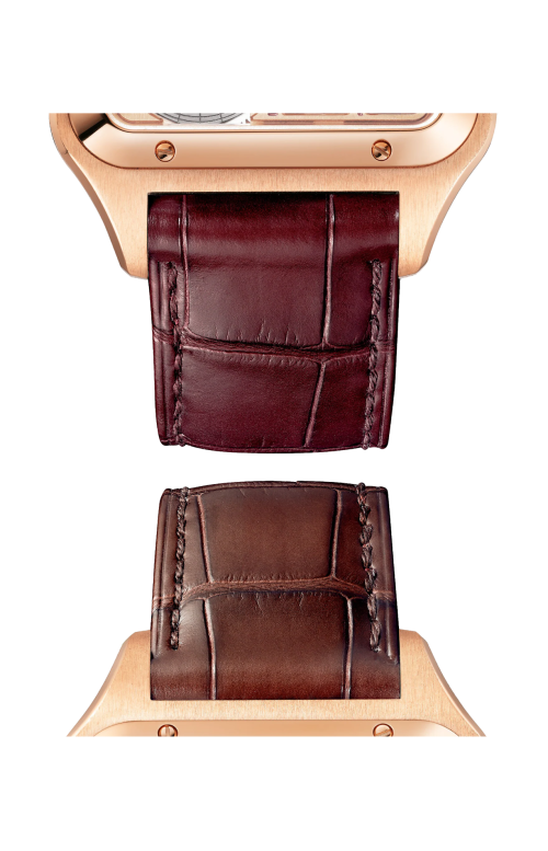 Accedi alla scheda di Cartier SANTOS-DUMONT MICRO ROTORE, MODELLO GRANDE, SCHELETRATO, ORO ROSA, AUTOMATICO - WHSA0030