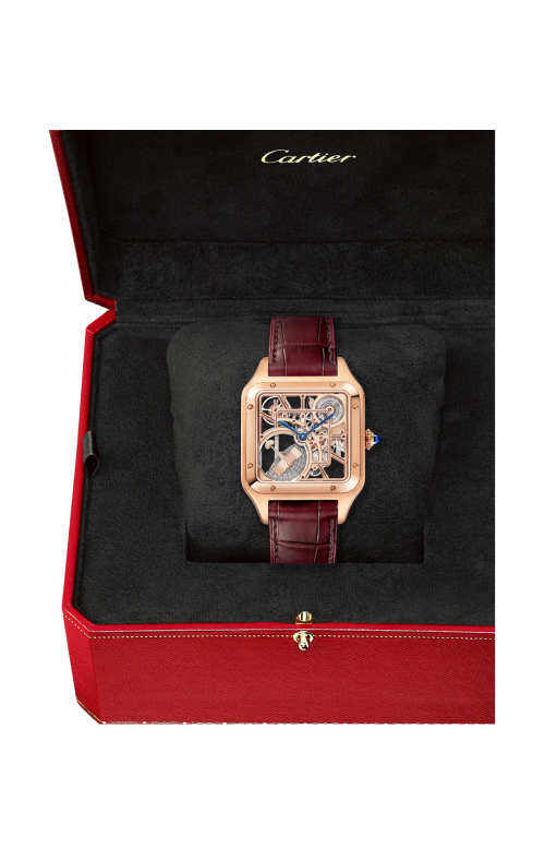 Accedi alla scheda di Cartier SANTOS-DUMONT MICRO ROTORE, MODELLO GRANDE, SCHELETRATO, ORO ROSA, AUTOMATICO - WHSA0030