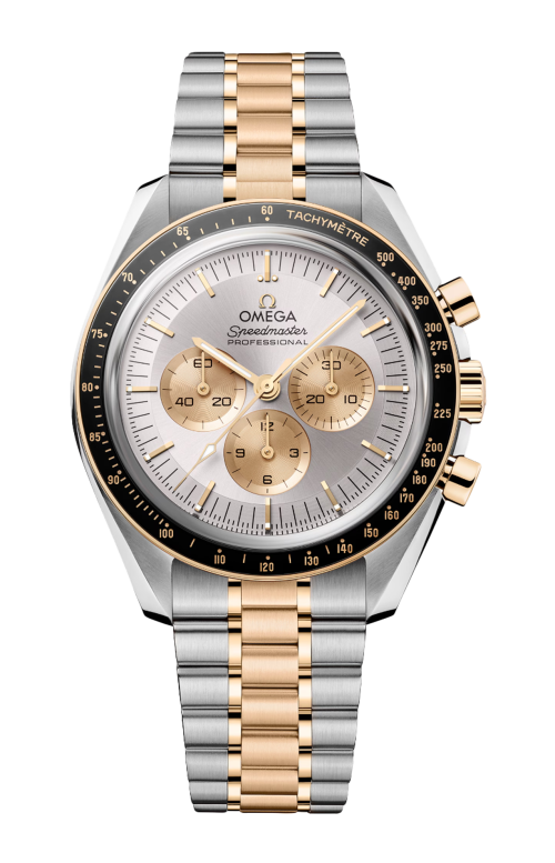 Accedi alla scheda di Omega SPEEDMASTER MOONWATCH PROFESSIONAL 42 MM, ACCIAIO-ORO MOONSHINE&trade; SU ACCIAIO-ORO MOONSHINE&trade; - 310.20.42.50.02.001