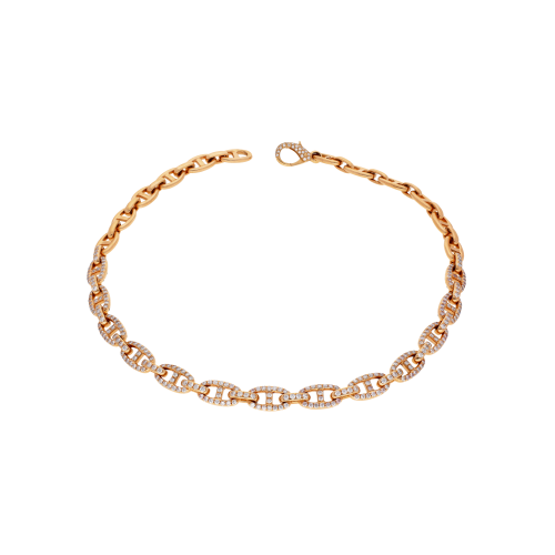 Accedi alla scheda di Bartorelli Italian Jewels COLLANA MAGLIA MARINA DOUBLE FACE IN ORO ROSA CON PAV&Eacute; DI DIAMANTI BIANCHI  E DIAMANTI NERI - 1GA0030544/45/2