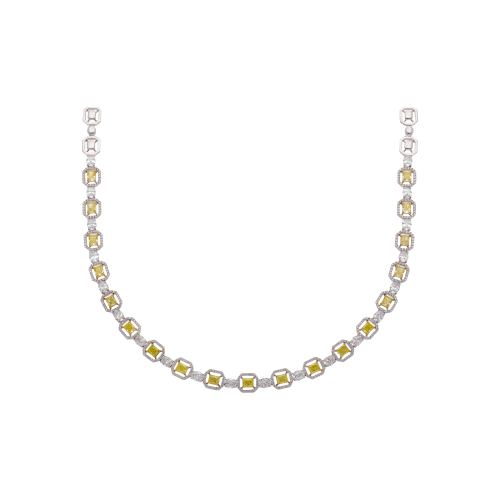 Accedi alla scheda di Bartorelli Italian Jewels COLLANA GIROCOLLO IN ORO BIANCO E ORO GIALLO CON DIAMANTI FANCY YELLOW E DIAMANTI BIANCHI - 1GA1790060/1