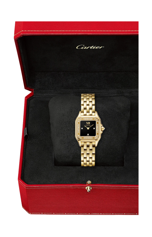 Accedi alla scheda di Cartier PANTH&Egrave;RE DE CARTIER, MODELLO PICCOLO, ORO GIALLO, DIAMANTI, QUARZO - WJPN0073