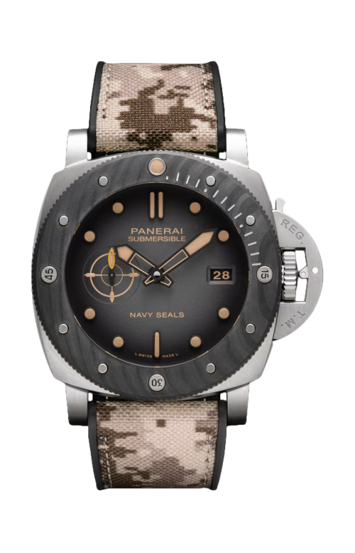 Accedi al prodotto correlato Panerai SUBMERSIBLE NAVY SEALS TITANIO - PAM01669