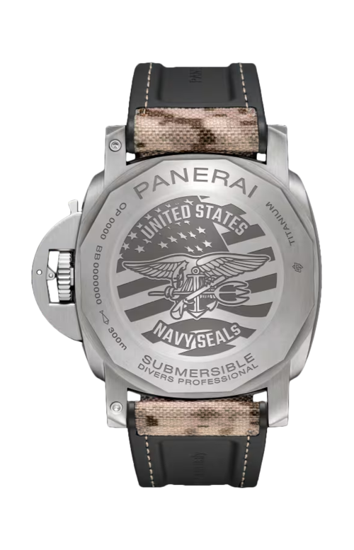 Accedi al prodotto correlato Panerai SUBMERSIBLE NAVY SEALS TITANIO - PAM01669