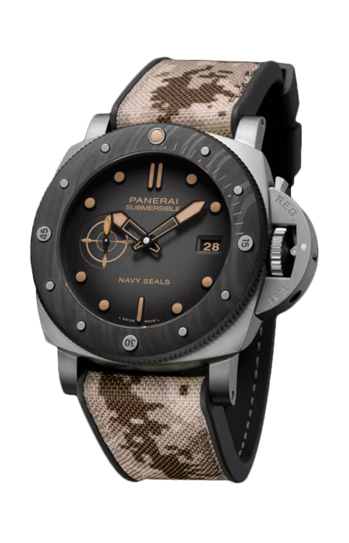 Accedi al prodotto correlato Panerai SUBMERSIBLE NAVY SEALS TITANIO - PAM01669