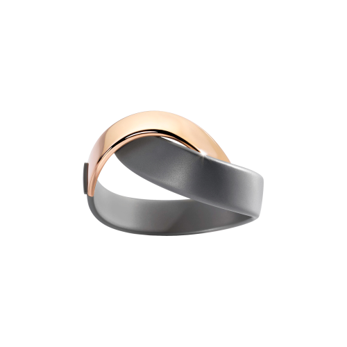 Accedi alla scheda di Vhernier BRACCIALE ABBRACCIO IN TITANIO E ORO ROSA - T00511BR100