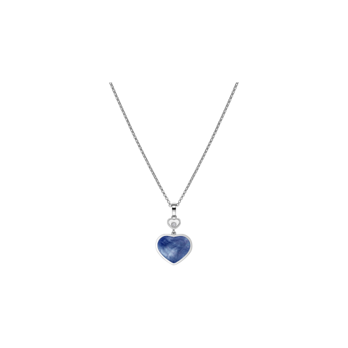 Accedi alla scheda di Chopard CHOPARD - COLLANA HAPPY HEARTS, ORO BIANCO ETICO, DIAMANTI, MADREPERLA BLUE - 797482