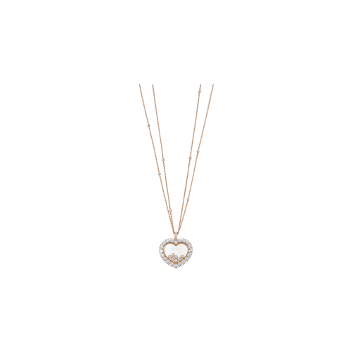 Accedi alla scheda di Chopard CHOPARD - CIONDOLO CON CATENA HAPPY DIAMONDS ICONS JOAILLERIE ORO ROSA ETICO, DIAMANTI - 79A049-5001
