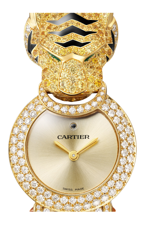 Accedi alla scheda di Cartier OROLOGIO GIOIELLO ANIMALIER, ORO GIALLO, DIAMANTI, PIETRE PREZIOSE, QUARZO - HPI01783