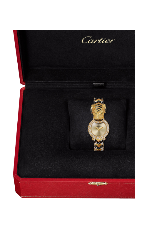 Accedi alla scheda di Cartier OROLOGIO GIOIELLO ANIMALIER, ORO GIALLO, DIAMANTI, PIETRE PREZIOSE, QUARZO - HPI01783