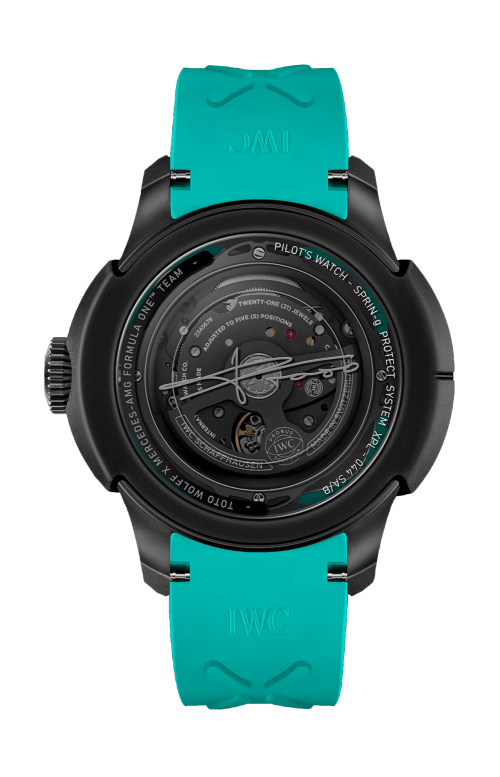 Accedi alla scheda di Iwc Schaffhausen BIG PILOT&rsquo;S WATCH SHOCK ABSORBER XPL TOTO WOLFF X MERCEDES-AMG PETRONAS FORMULA ONE&trade; TEAM - LIMITED EDITION - IW356201