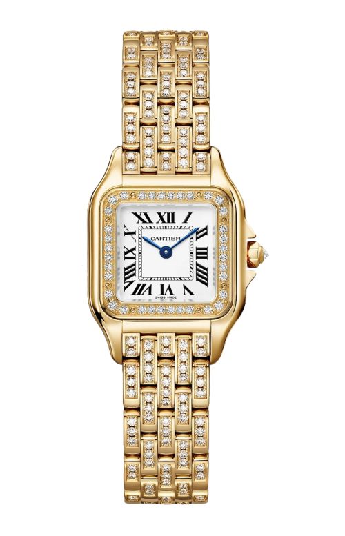 Accedi alla scheda di Cartier PANTH&Egrave;RE DE CARTIER, MODELLO PICCOLO, ORO GIALLO, DIAMANTI, QUARZO - WJPN0059