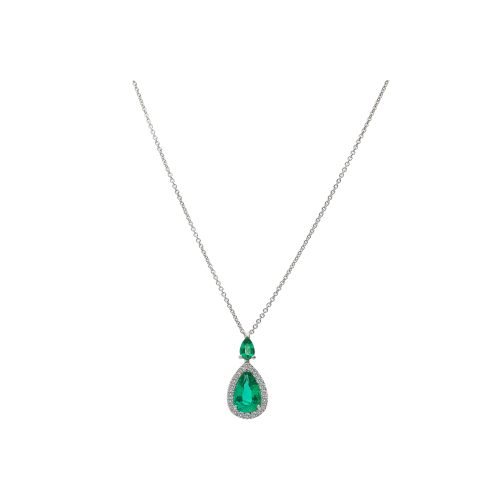 Accedi al prodotto correlato Bartorelli Italian Jewels COLLANA IN ORO BIANCO CON SMERALDI E DIAMANTI BIANCHI - 372-2285