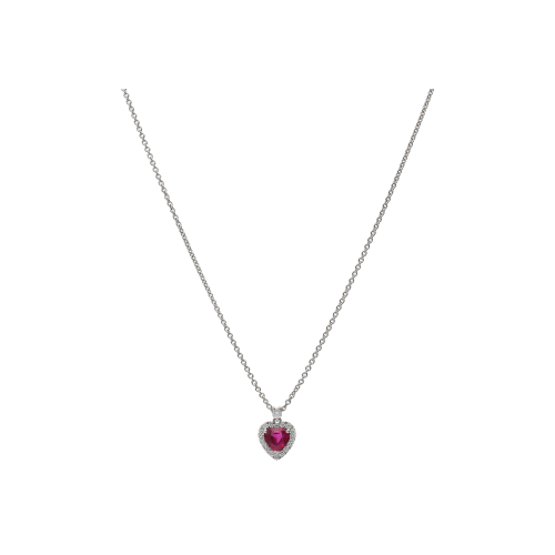 Accedi alla scheda di Bartorelli Italian Jewels GIROCOLLO IN ORO BIANCO CON CUORE DI RUBINO E DIAMANTI - 372-3573-C-BIS