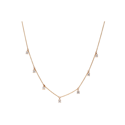 Accedi alla scheda di Bartorelli Italian Jewels COLLANA GIROCOLLO IN ORO ROSA CON DIAMANTI PENDENTI - 370-XN3388
