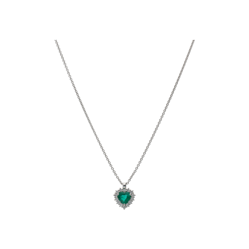 Accedi al prodotto correlato Bartorelli Italian Jewels GIROCOLLO IN ORO BIANCO CON CUORE DI SMERALDO E DIAMANTI - 234-5955-6-6