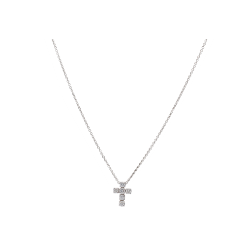 Accedi alla scheda di Bartorelli Italian Jewels COLLANA IN ORO BIANCO CON CROCE DI DIAMANTI BIANCHI - 117-C350