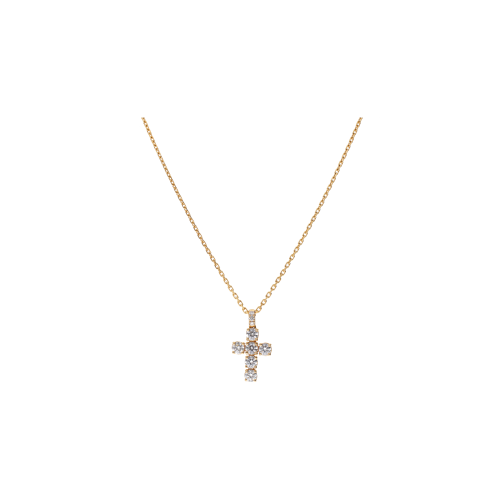 Accedi al prodotto correlato Bartorelli Italian Jewels COLLNA IN ORO ROSA CON CROCE DI DIAMANTI BIANCHI - 117-C349