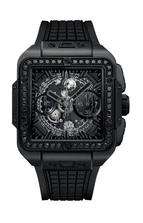 Accedi alla scheda di Hublot SQUARE BANG UNICO ALL BLACK DIAMOND 42 MM - 821.CX.0140.RX.1200