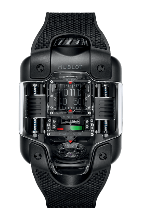 Accedi alla scheda di Hublot EXCEPTIONAL TIMEPIECES MP-10 TOURBILLON WEIGHT ENERGY SYSTEM ALL BLACK 54,1 X 41,5 MM - LIMITED EDITION - 910.CX.0000.RX