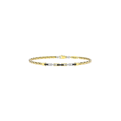Accedi alla scheda di Zancan BRACCIALE ZANCAN IN ORO GIALLO 18KT CON DIAMANTI BIANCHI E DIAMANTI NERI - UB127GB