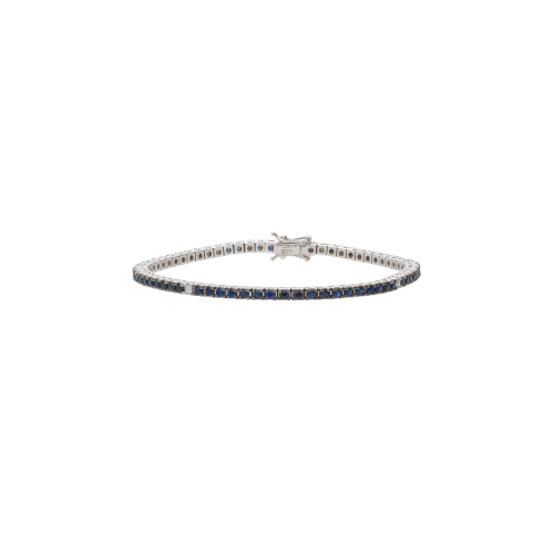 Accedi al prodotto correlato Bartorelli Italian Jewels BRACCIALE TENNIS IN ORO BIANCO CON ZAFFIRI BLU E DIAMANTI BIANCHI - M.TBRZAFDIA2.00OB