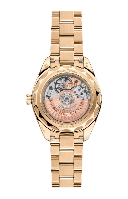 Accedi alla scheda di Omega SEAMASTER AQUA TERRA 150M 30 MM, ORO MOONSHINE&trade; SU ORO MOONSHINE&trade; - 220.55.30.20.60.001