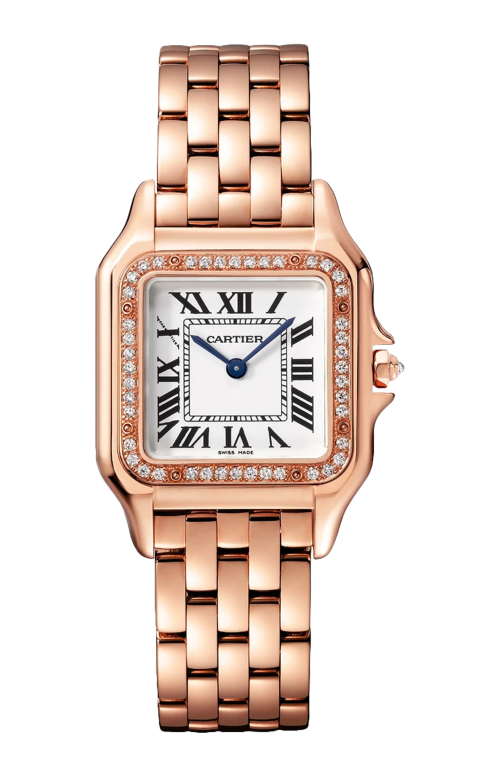 Accedi al prodotto correlato Cartier PANTH&Egrave;RE DE CARTIER  MODELLO MEDIO, ORO ROSA, DIAMANTI, QUARZO - WJPN0088